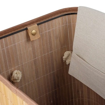 Бамбуковая КОРЗИНА ДЛЯ БЕЛЬЯ в ванную для ОБЕДОВ корзина для ИГРУШЕК 60л Tadar