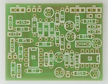 RIOT- PRZESTER/DISTORTION - płytka PCB