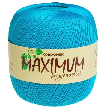 Kordonek MAXIMUM 100g kolor 1655 Turkusowy