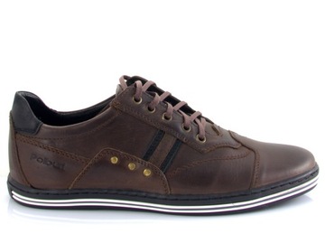 PÓŁBUTY casual SKÓRA sportowe POLSKIE 1801 br 41