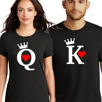 Koszulki dla Par Prezent Queen & King S