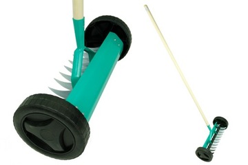 АЭРАТОР РУЧНОЙ Скарификатор на колесах для газона ТРАВА + РУЧКА НА КОЛЕСО