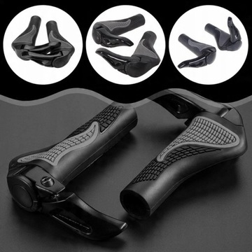 CHWYTY ROWEROWE GRIPY RĄCZKI DO KIEROWNICY ROGI SPORTOWE ANTYPOŚLIZGOWE