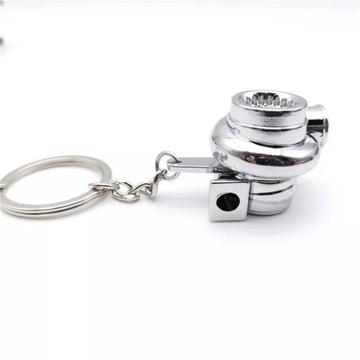 Brelok do kluczy podwójna TURBINA chrom