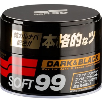 SOFT99 DARK BLACK DUŻY WOSK SAMOCHODOWY DO AUTA TRWAŁY CIEMNE LAKIERY 300G