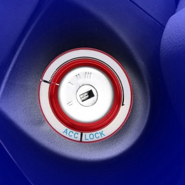 KROUŽEK DO SPÍNACÍ SKŘÍŇKA Z PODSVÍCENÍM PRO FORD FOCUS 2005-2018 ČERVENÝ