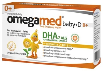Omegamed Baby DHA + Witamina D 0+ 30 kapsułek