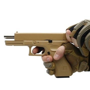 PISTOLET NA KULKI REPLIKA IMITACJA BRONI GLOCK 17 PIASKOWY CS GO CS2