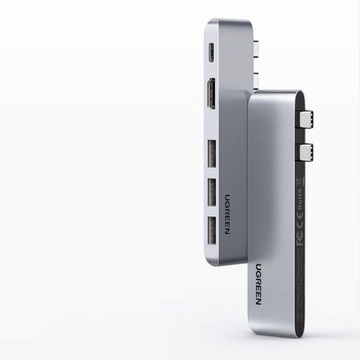Многофункциональный порт HUB для MacBook Pro/Air 2xUSB-C — USB-C HDMI 3xUSB 3.0
