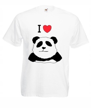 KOLOROWE KOSZULKI ŚMIESZNE PANDA MIŚ PANDY WZORY
