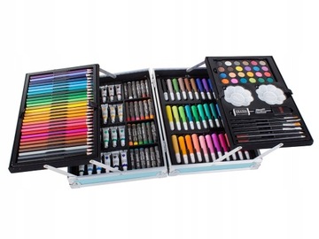 Набор рисования для детей в чемодане, 145 художественных деталей.