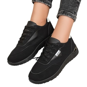 CZARNE BUTY SPORTOWE DAMSKIE SELLTERR 39