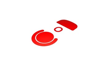ŚLIZGACZE TEFLONOWE DO Logitech G PRO X SUPERLIGHT 0.6 mm czerwone