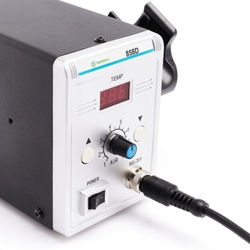 TECHREBAL 858D МАШИНА ДЛЯ СВАРКИ ПЛАСТИКОВ, 700 Вт, СВЯЗУЮЩИЕ МАТЕРИАЛЫ, 7 НАСАДОК, СЕТКА С НАСАДКОЙ НАСАДКИ