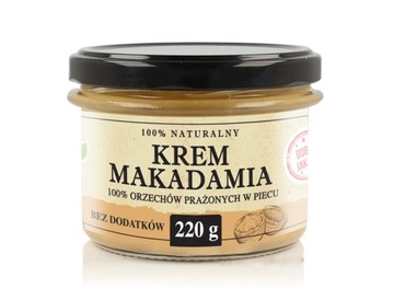 MASŁO Z ORZECHÓW MAKADAMIA 220g NATURALNE ŚWIEŻE