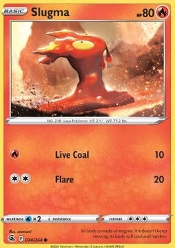 Pokemon TCG Slugma (FST 034)