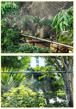 САДОВАЯ ВОДЯНАЯ ЗАВЕСА SPINNER MIST С НАСАДКАМИ ДЛЯ САДОВОЙ ТЕПЛИЦЫ 10М