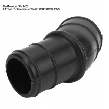 Szyjka wlewu paliwa 9141423 Gumowa czarna