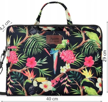 Damska torba na laptopa Zagatto 15,6 kwiaty ZG 641