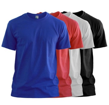 Zestaw T-Shirt Koszulka Męska Bawełna 4 szt. M
