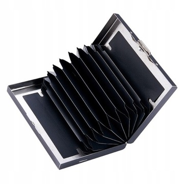 Металлическая коробка для RFID-карт, 10 слотов для карт.