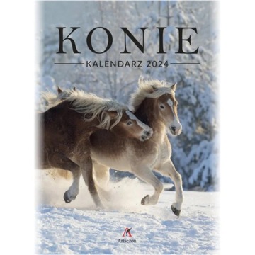 Kalendarz wiszący KONIE 31x23cm ścienny 2024