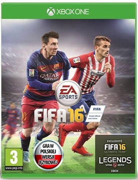 FIFA 16 Polska wersja - XBOX ONE - NOWA - PŁYTA