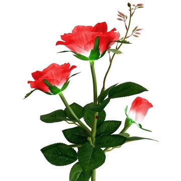 СОЛНЕЧНАЯ САДОВАЯ ЛАМПА LED ROSE 70см Солнечные фонари Искусственные цветы
