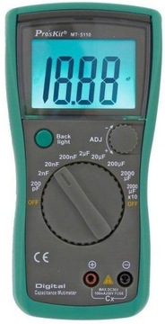 Miernik pojemności 0.1 pF do 20 mF Proskit MT-5110
