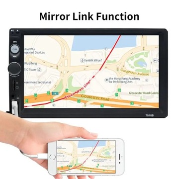 С 8 стилями камеры Светодиодный радиоприемник 2 Din Bluetooth 7 Сенсорный экран FM MP5 USB