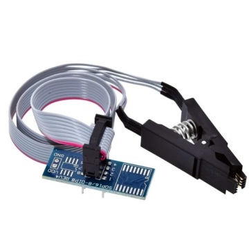 USB программатор CH341A SPI Flash EEPROM + зажим