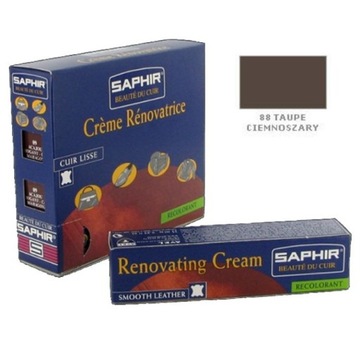 SAPHIR Renovating Creme Do Renowacji Skóry Szary