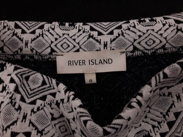 RIVER ISLAND dzianinowa SPÓDNICA we wzory _ 34 XS