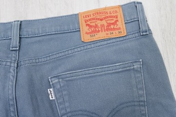 LEVIS 514 JEANS spodnie męskie niebieskie PREMIUM 34/30 pas 90