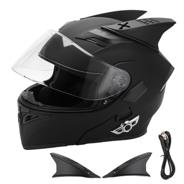 Kask motocyklowy Bluetooth Podnoszony podwójn