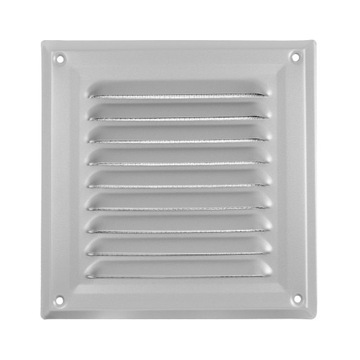 KRATKA WENTYLACYJNA KOMINOWA 17X17 CM RAL 9006 SREBRNY ALUMINIOWY MAT