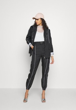 MISSGUIDED KURTKA CZARNA Z NADRUKIEM 34 1Z8G1_D1*