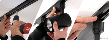 4 светодиодных отражателя БЕЛАЯ ЛАМПА ПОТОЛОЧНЫЙ СВЕТИЛЬНИК