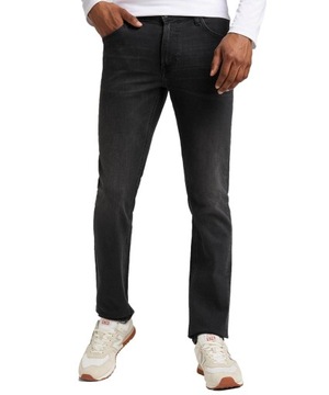 Jeansy Lee Daren Zip Fly 112322224 L707ADER Asphalt Ro 34/34