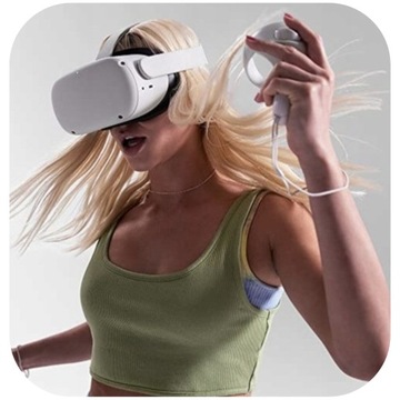 ОЧКИ VR META OCULUS QUEST 2 128 ГБ + 2 КОНТРОЛЛЕРА ВИРТУАЛЬНАЯ РЕАЛЬНОСТЬ