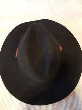 Brixton kapelusz klasyczny wełniany szerokie rondo czarny rozmiar 58