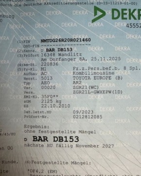 Toyota Verso Minivan 1.8 Valvematic 147KM 2010 Toyota Verso 1,8 147KM Automat Panorama Climatronic ASO Dla wymagajacych, zdjęcie 38