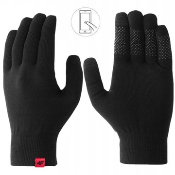 RĘKAWICZKI 4F MĘSKIE DAMSKIE WIOSENNE ZIMOWE DO TELEFONU SPORTOWE