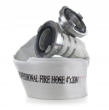 Wąż strażacki parciany wzmacniany do nawadniania STORZ 4 cale 100mm 20m W