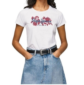 T-shirt damski okrągły dekolt Pepe Jeans NEREA rozmiar L
