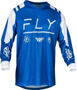 KOSZULKA BLUZA CROSS ENDURO ATV FLY MTB NIEBIESKI/BIAŁY F16 - r. M