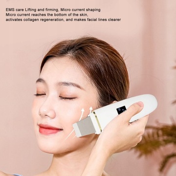 Ультразвуковая лопаточка для удаления кожи лица.