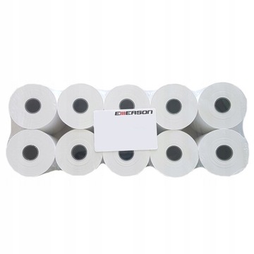 Rolki papierowe białe do kas kasowe offsetowe 57 mm x 30 m 10 rol EMERSON