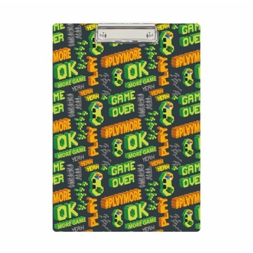 DESKA Z KLIPEM A4 CLIPBOARD NADRUK GAME