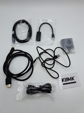 Портативный монитор KUMK 15 дюймов с ЖК-дисплеем IPS USB-C HDMI Full HD ВЫХОД